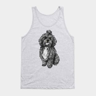 Cute Lhasapoo Dog | Lhasa Apso and Poodle Cross Tank Top